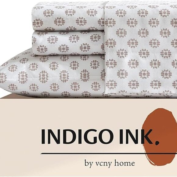 🆕King Bed Sheet White Medium Weight Matching Pillowcases Soft & Wrinkle Bed Set - Picture 5 of 7